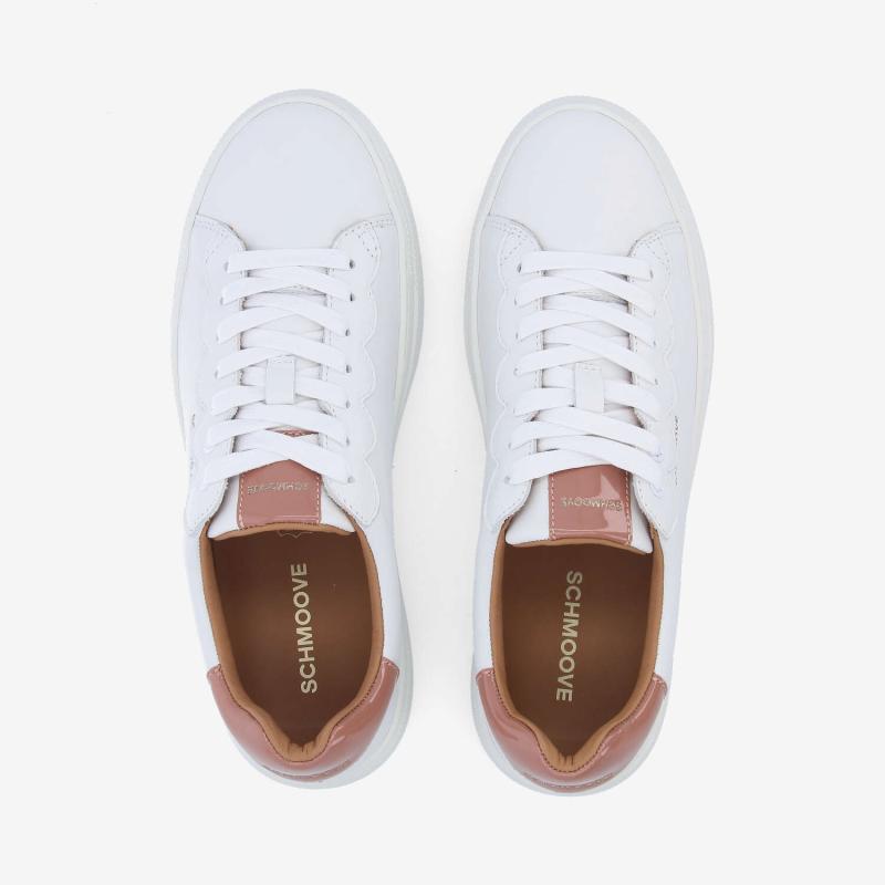 SPARKLE WAVE W - NAPPA/PATENT - WHITE/PINK